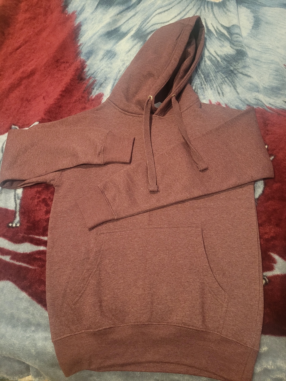 Men's Pullover Hoodie in Rust - Classic Casual Sweatshirt